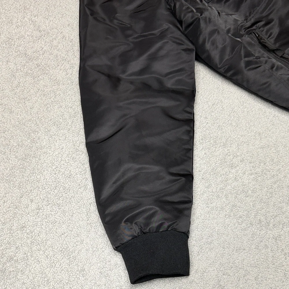 Black Bomber Jacket - Picture 2 of 9